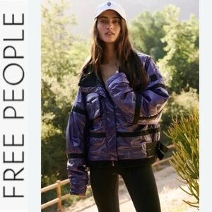 Free People Movement Vagabond Fleece Bomber Vintage Ski Jacket